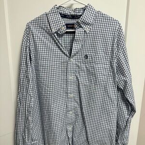 Wrangler - George Strait- Men's Blue Checkered Shirt